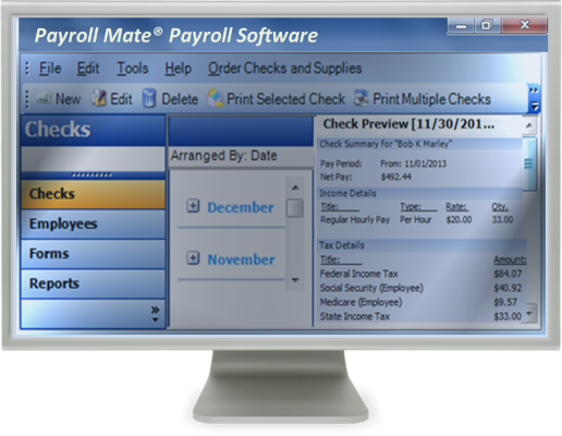 Payroll Mate main window